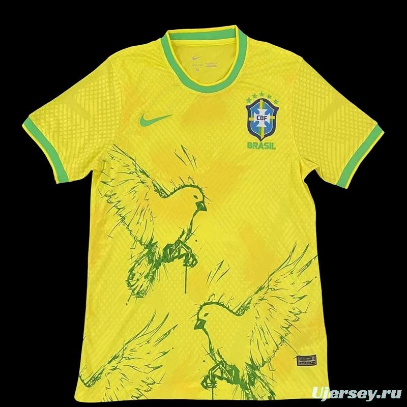 2022 Brazil Yellow Training Jersey