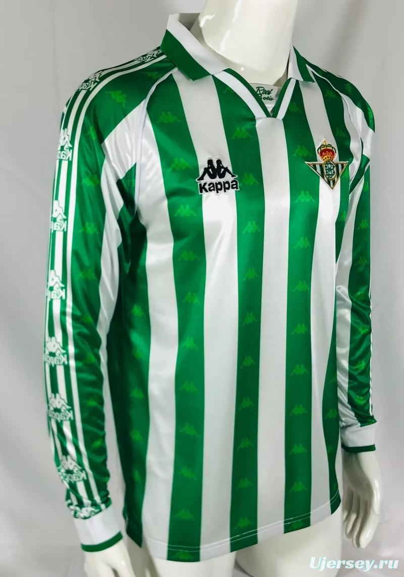 Retro 95/96 Real Betis Home Long Sleeve Jersey