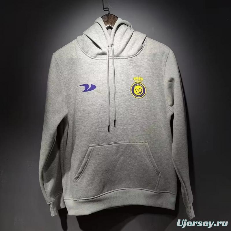 22/23 Al-Nassr FC Home CR7 Ronaldo Grey Tracksuit Hoodie