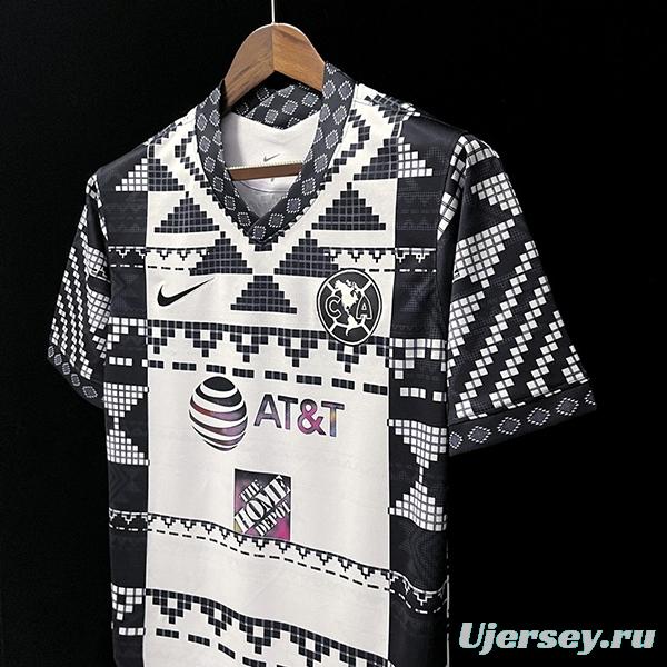 22 23 Club America Black/White Training Jersey