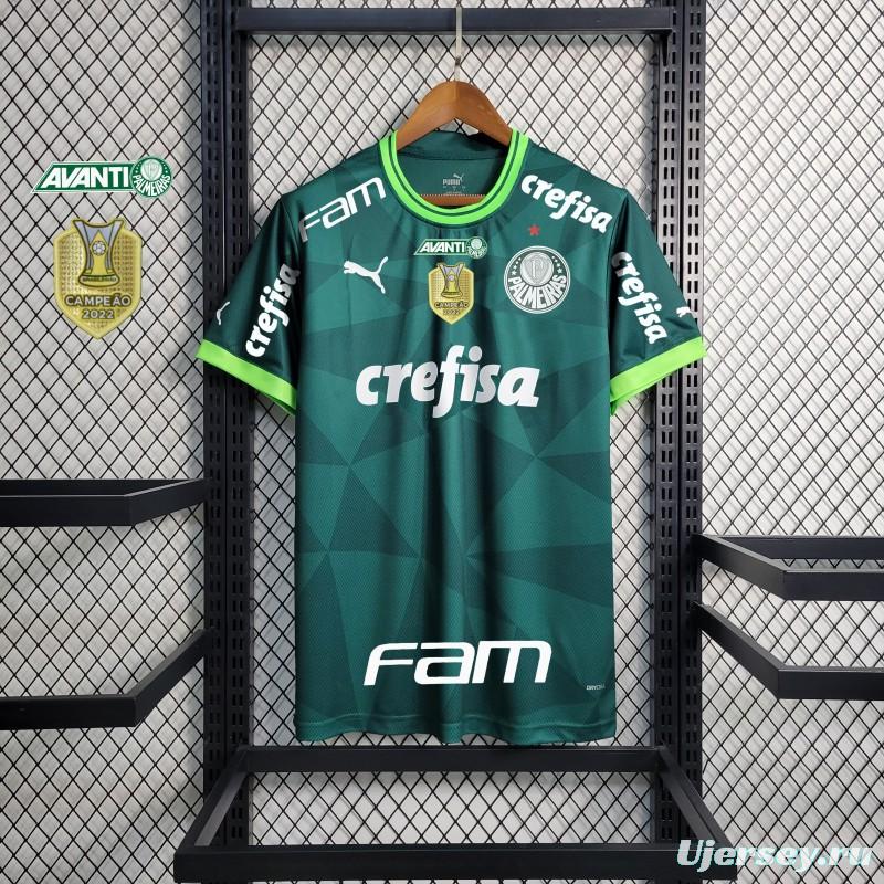 23/24 Palmeiras Home Jersey+All Sponsors And Patch