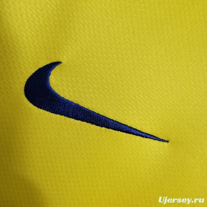 Retro 08/09 Barcelona Away Yellow Jersey