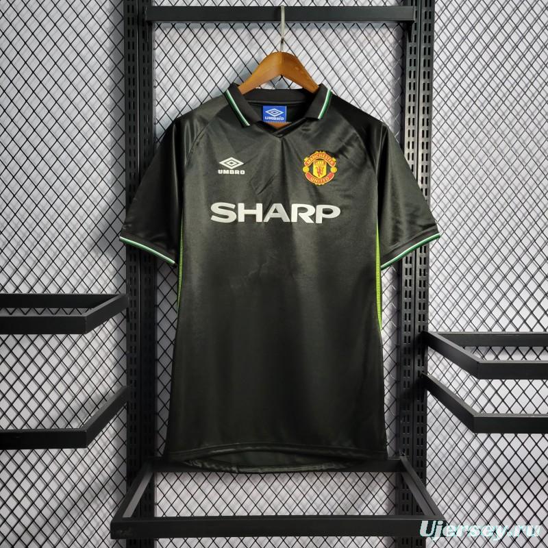 Retro 98/99 Manchester United Black Third Jersey