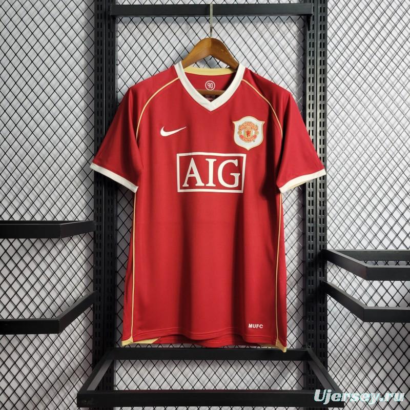 Retro 06/07 Manchester United Home Jersey