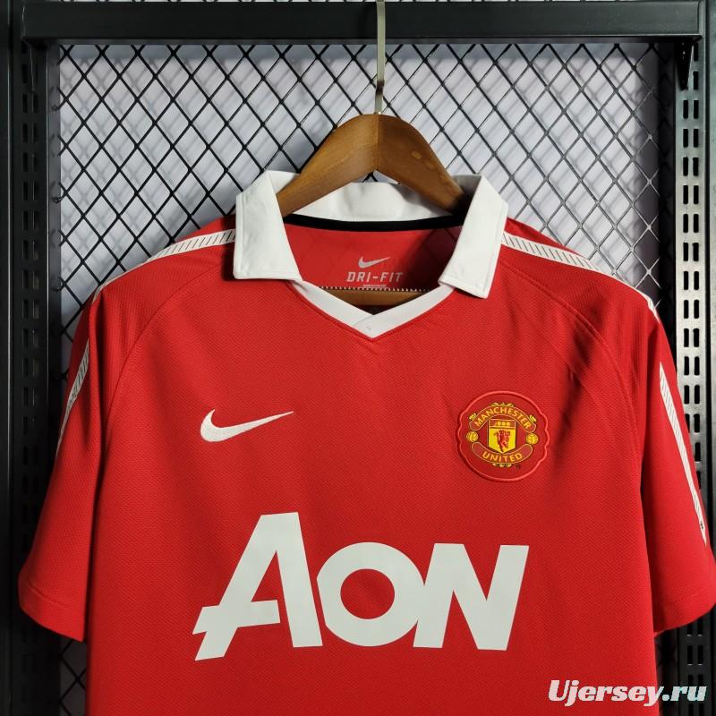 Retro 10-11 Manchester United Home Jersey