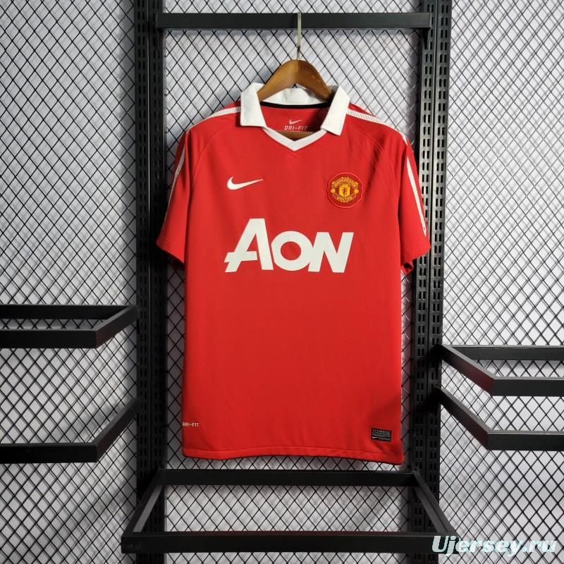 Retro 10-11 Manchester United Home Jersey