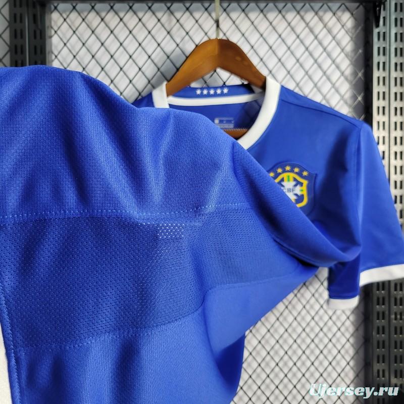 Retro 2006 Brazil Away Blue Jersey