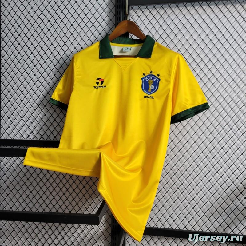 Retro 1988/1990 Brazil Home Jersey