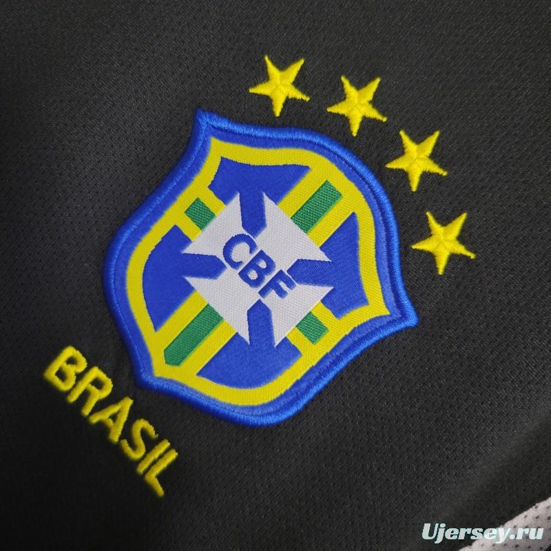 Retro 2002 Brazil Black Goalkeeper Jersey