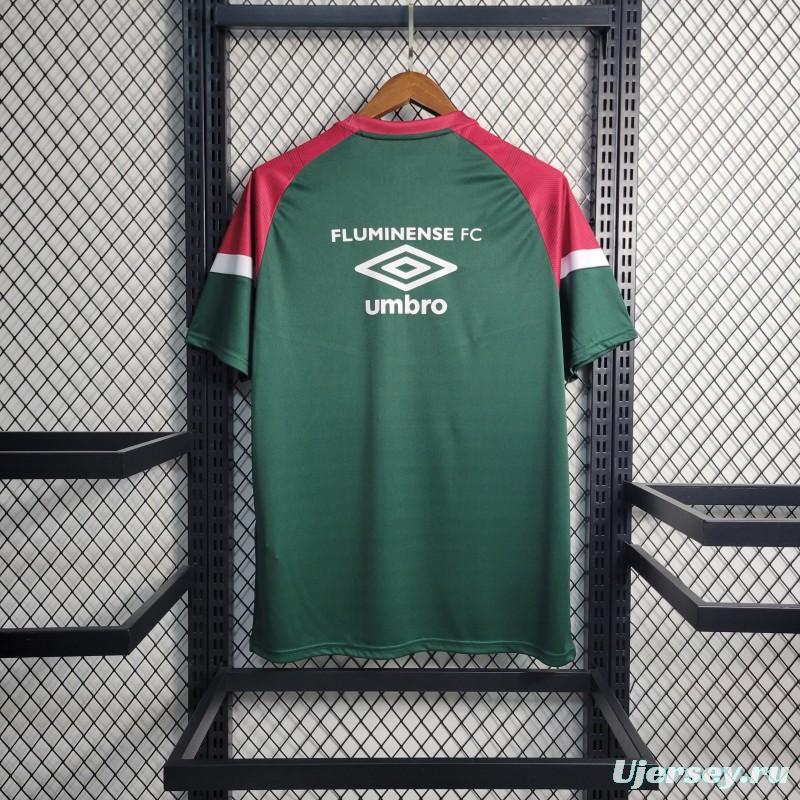 23-24 Fluminense Celestial Training Jersey Green+Red