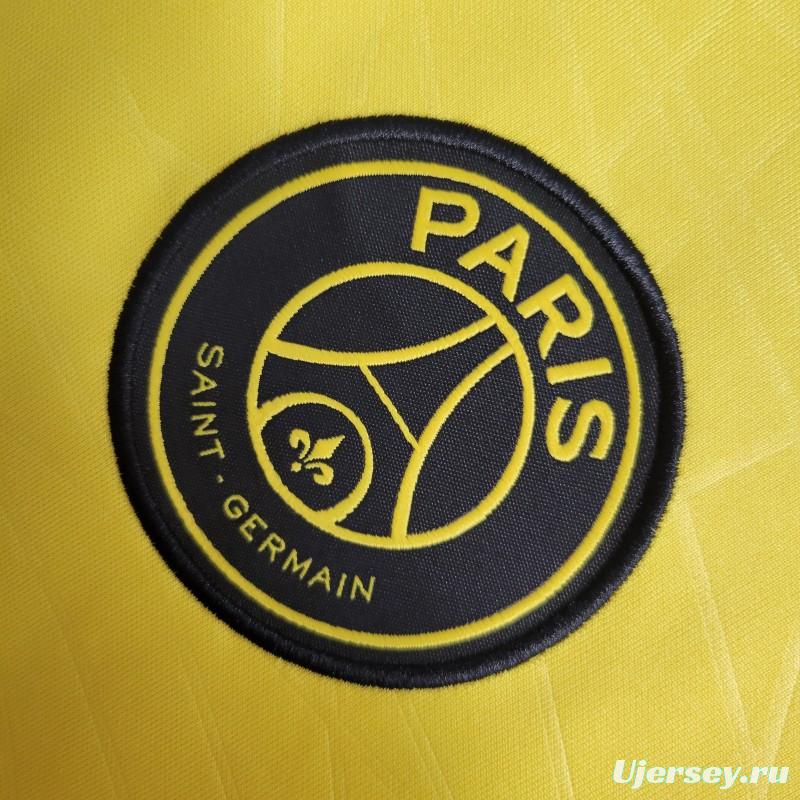 23-24 PSG Forth Pre-Match Yellow Training Jersey