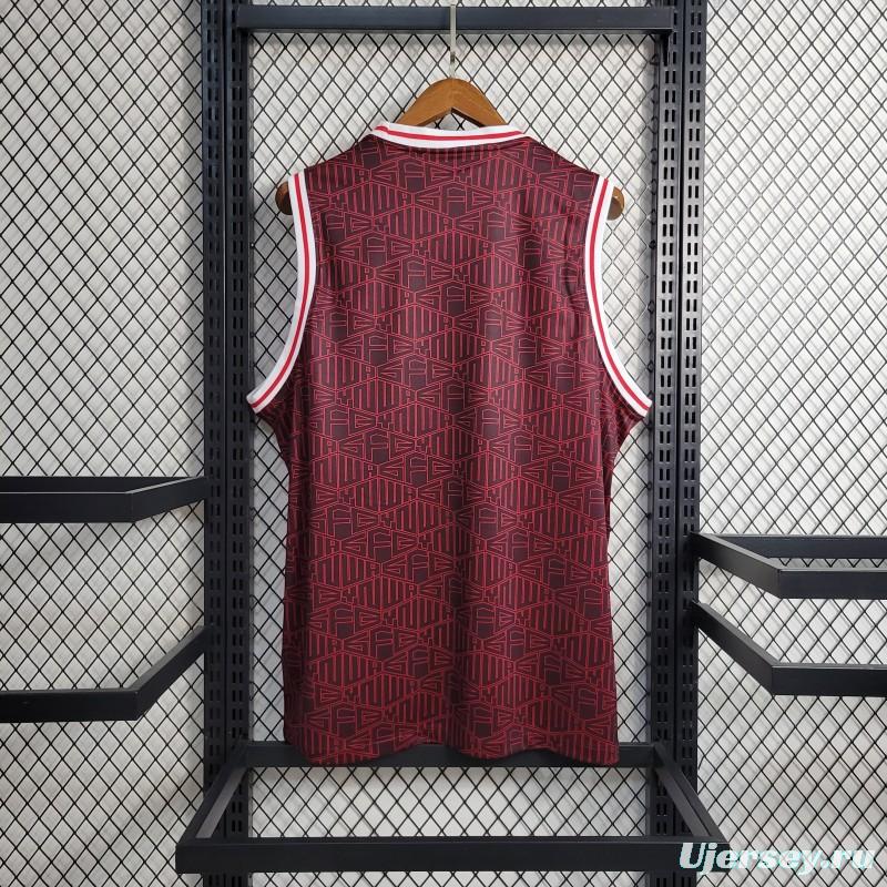 22 23 Liverpool x Lebron Vest Wine Color Jersey