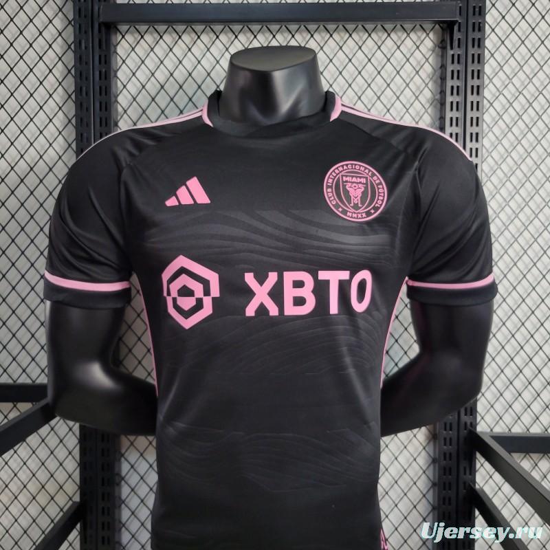 Player Version 23-24 Inter Miami Away Black Jersey