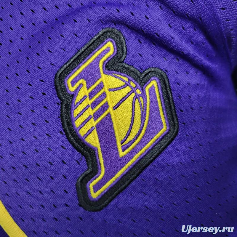 2023 NBA Lakers STATEMENT BASEBALL Purple Jersey