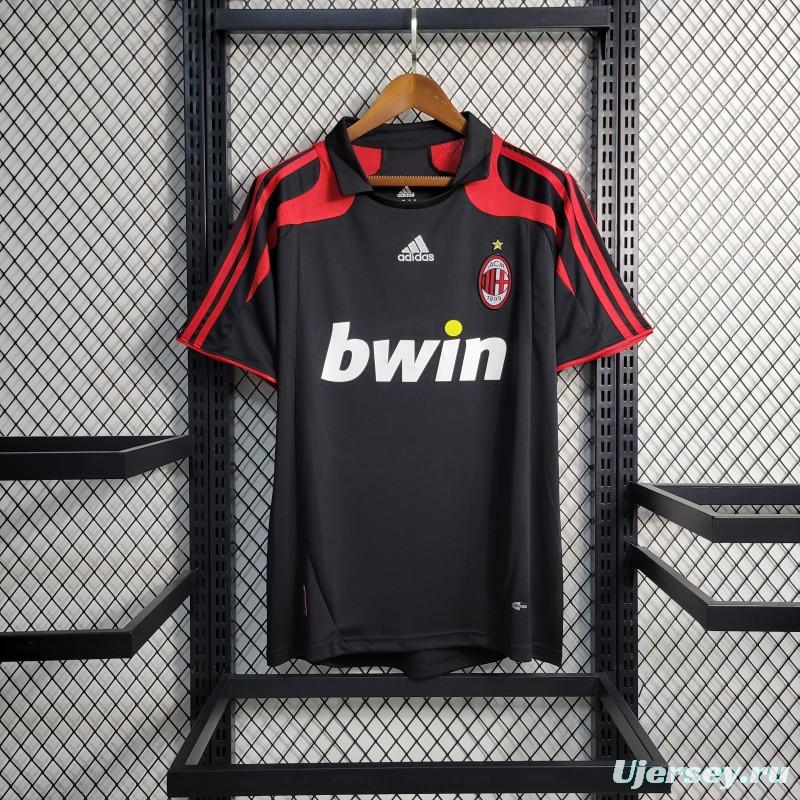 Retro 2007/08 AC Milan Third Black Jersey