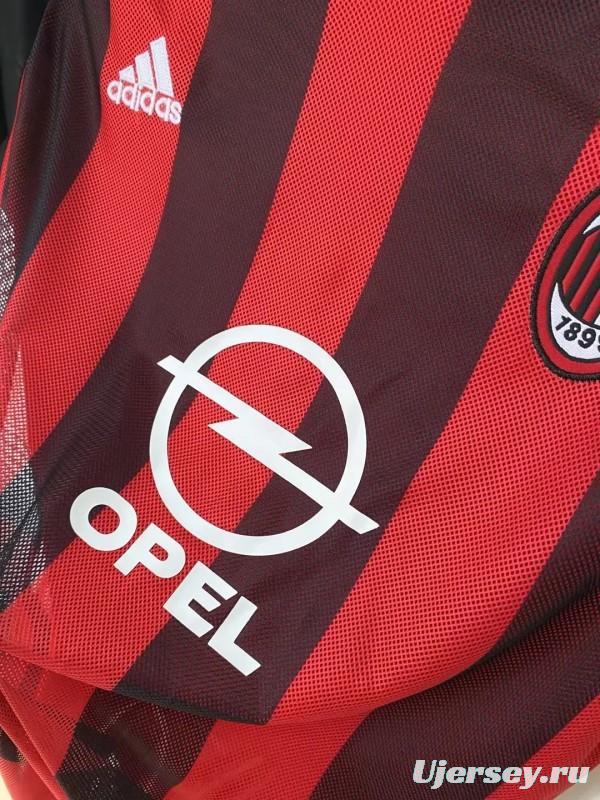 Retro 02/03 AC Milan Home Dual Layer Authentic Jersey