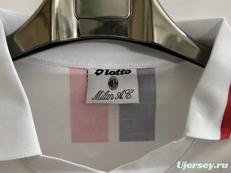 Retro 95/97 AC Milan Away White Jersey