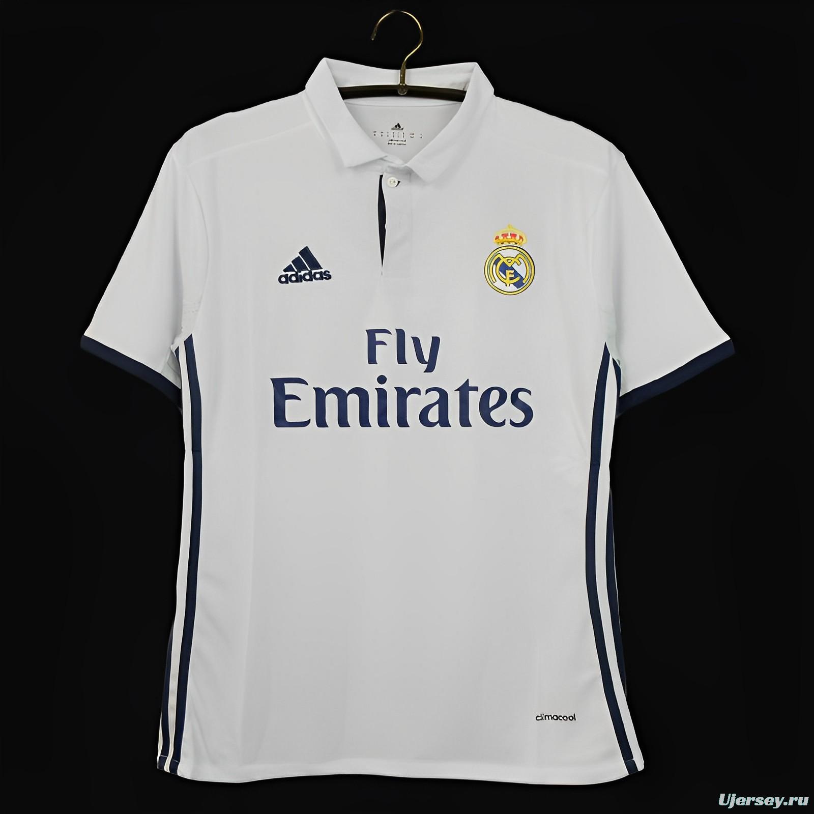 Retro 16/17 Real Madrid Home Jersey