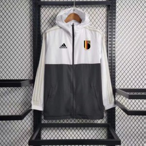 23/24 Belgium White Black Windbreaker