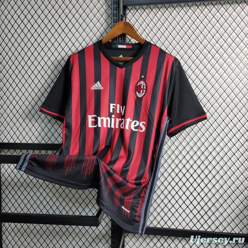 Retro 16-17 AC Milan Home Soccer Jersey