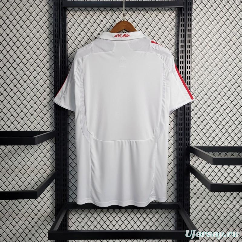 Retro 2007-08 AC Milan Away Soccer Jersey