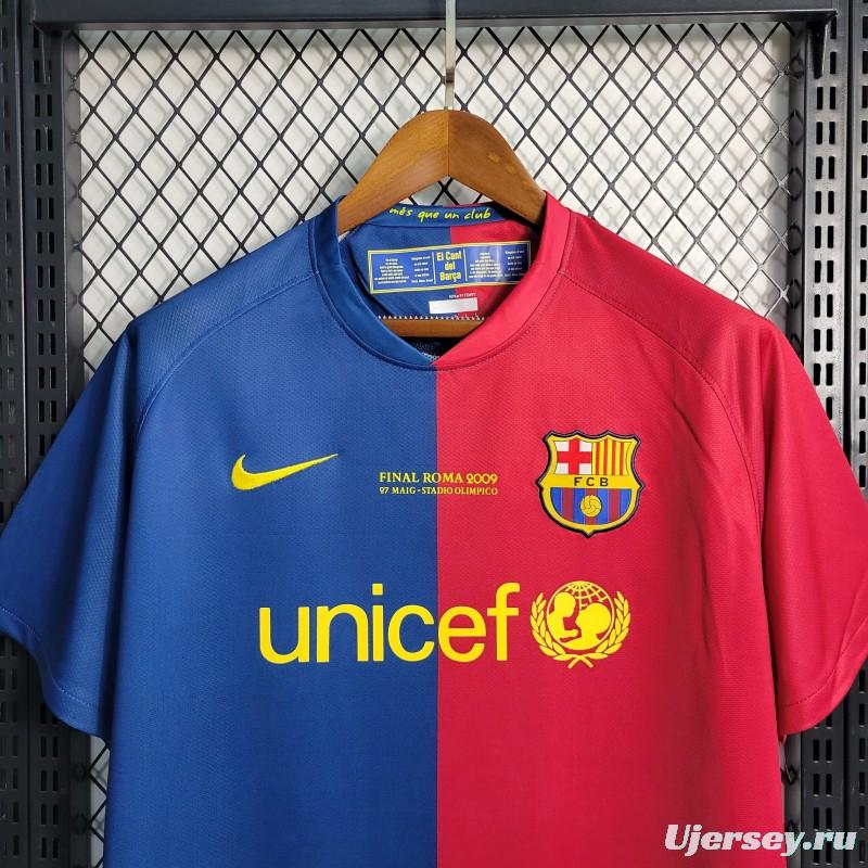 Retro 08-09 Barcelona Home Soccer Jersey