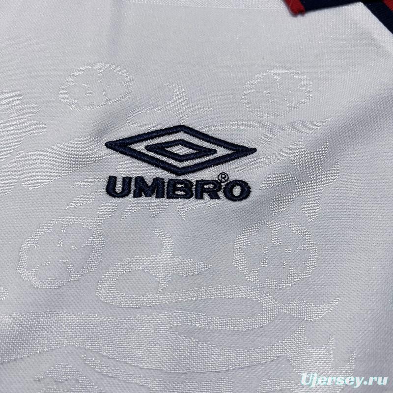 Retro 94/95 England At Home Soccer Jersey