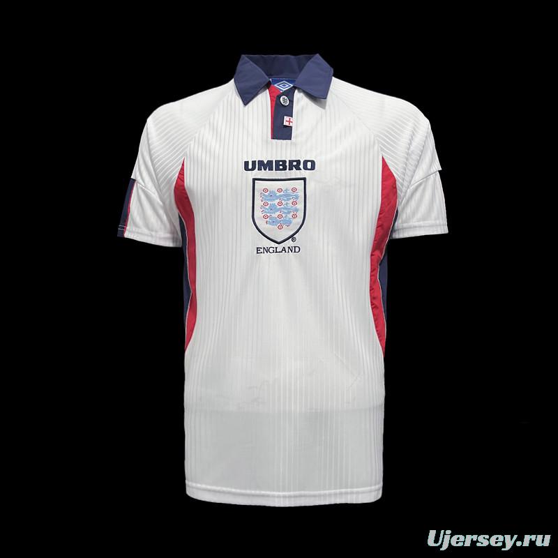 Retro 1998 England Home Soccer Jersey