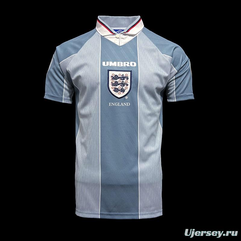 Retro 1996 England Away Soccer Jersey