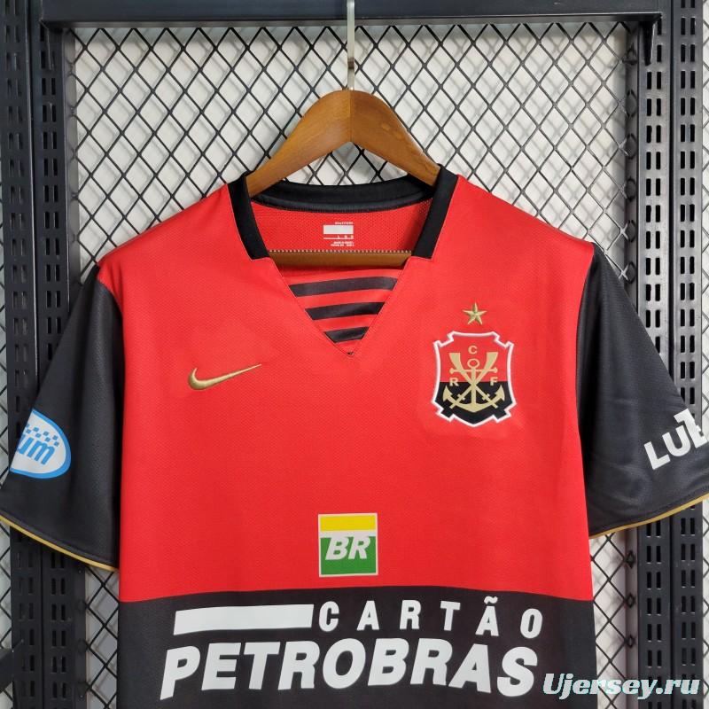 Retro 08-09 Flamengo Third Black Red Jersey