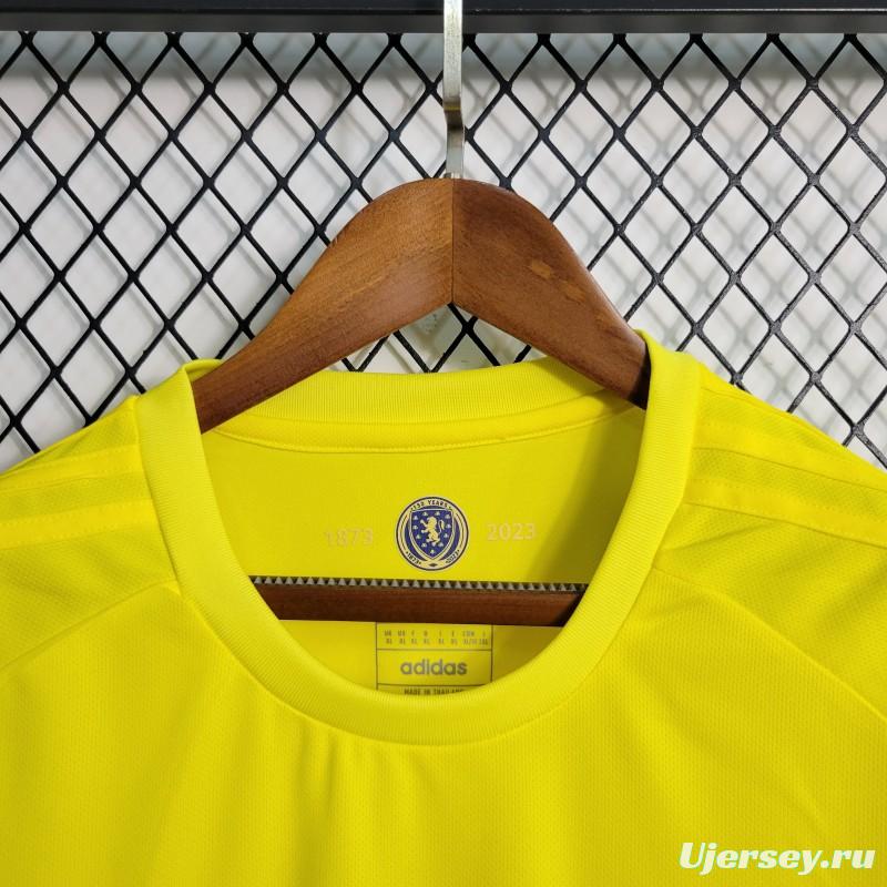 2023 Scotland 150th Yellow Goalkeeper Jersey