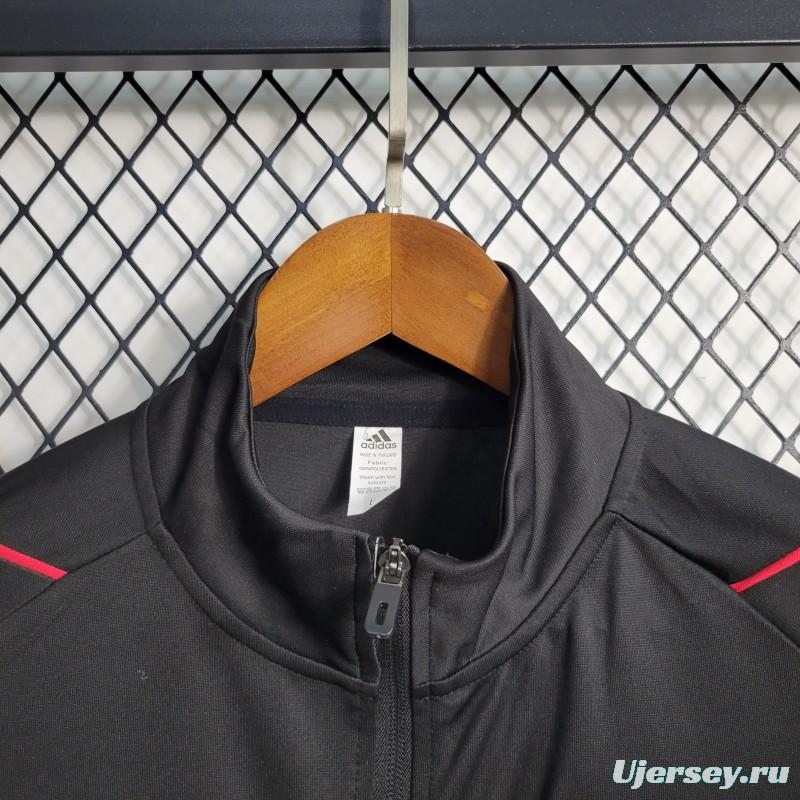 23-24 Sao Paulo Black Full Zipper Training Jacket