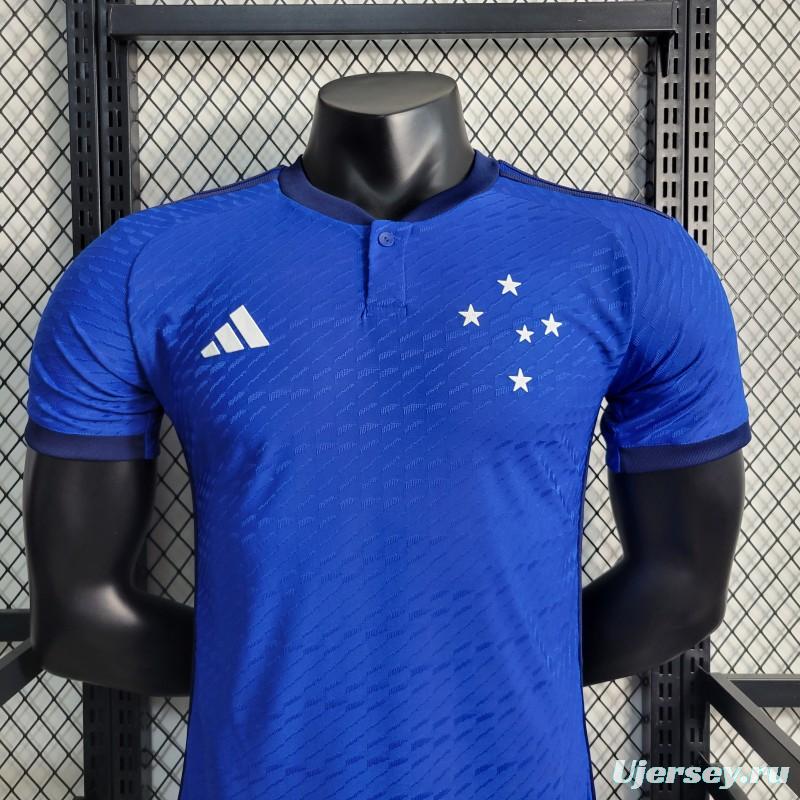 Player Version 23-24 Cruzeiro Home Soccer Jersey