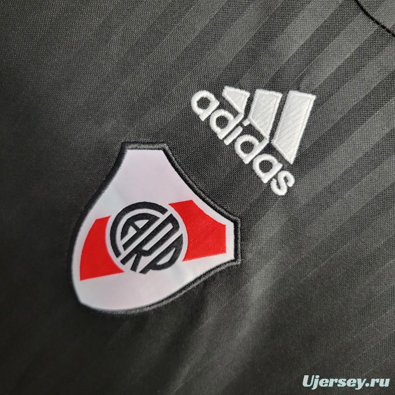 23-24 River Plate Icon Black Jersey With Embroidery Logo