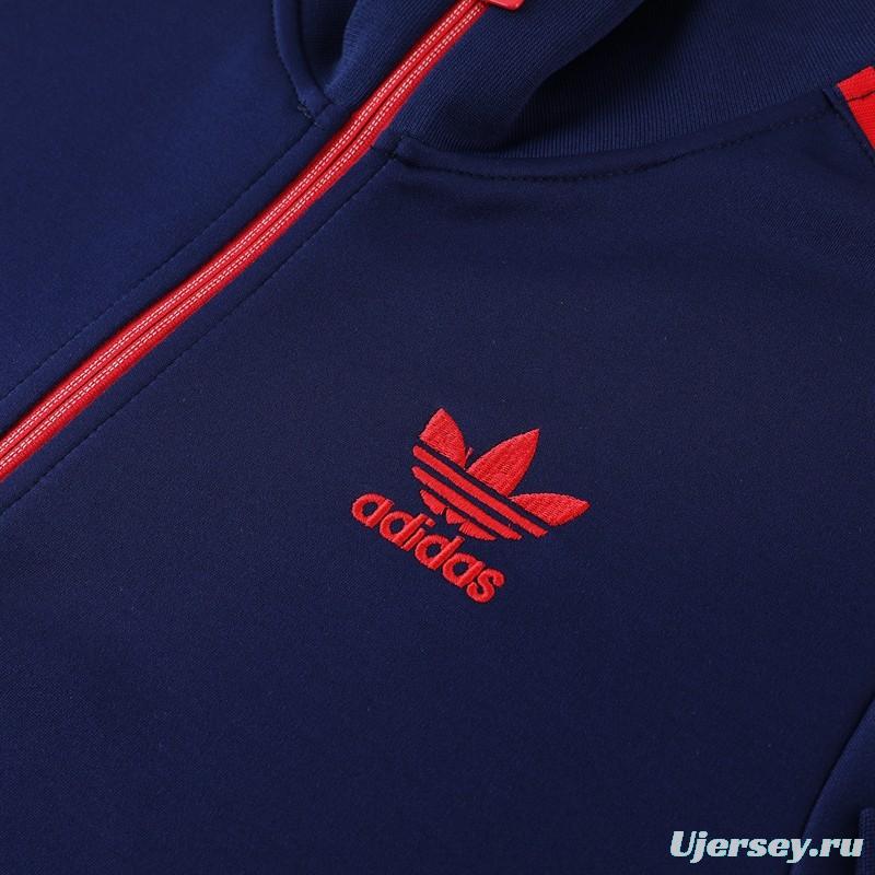 2023 Adidas Original Navy Full Zipper Jacket +Pants