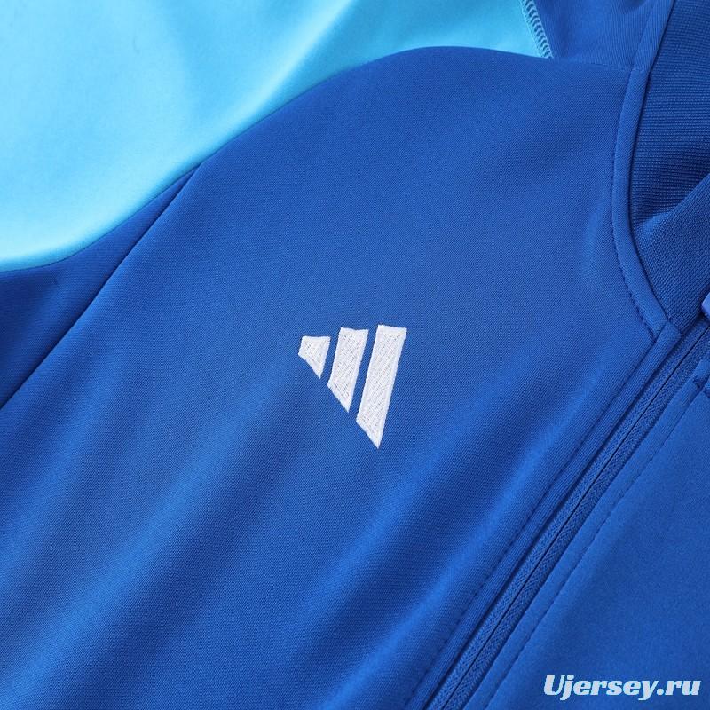 2023 Adidas Blue Full Zipper Jacket +Pants