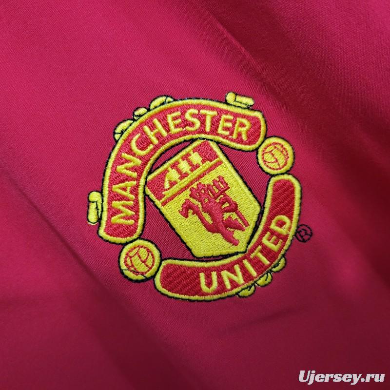 Retro 02/04 Manchester United Long Sleeve Home Jersey