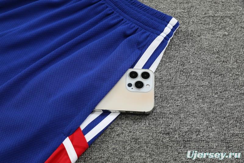 23-24 Bayern Munich Red/Blue Vest Jersey+Shorts