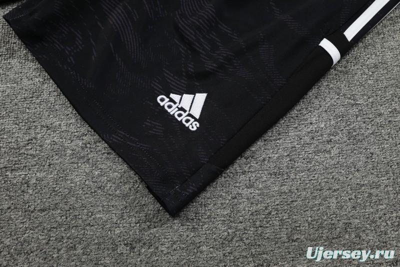 23-24 Juventus Black White Short Sleeve+Shorts