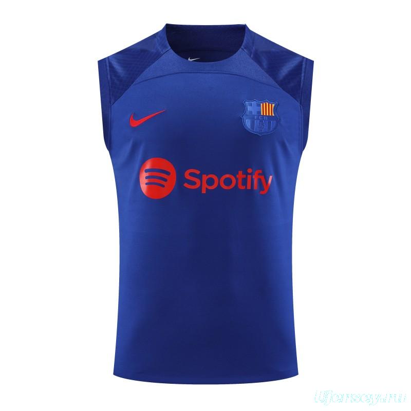 23-24 Barcelona Blue Vest Jersey+Shorts