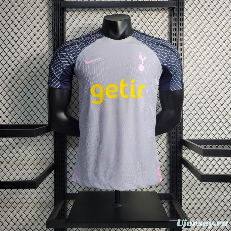 Player Version 23-24 Tottenham Hotspur Grey Training Jersey