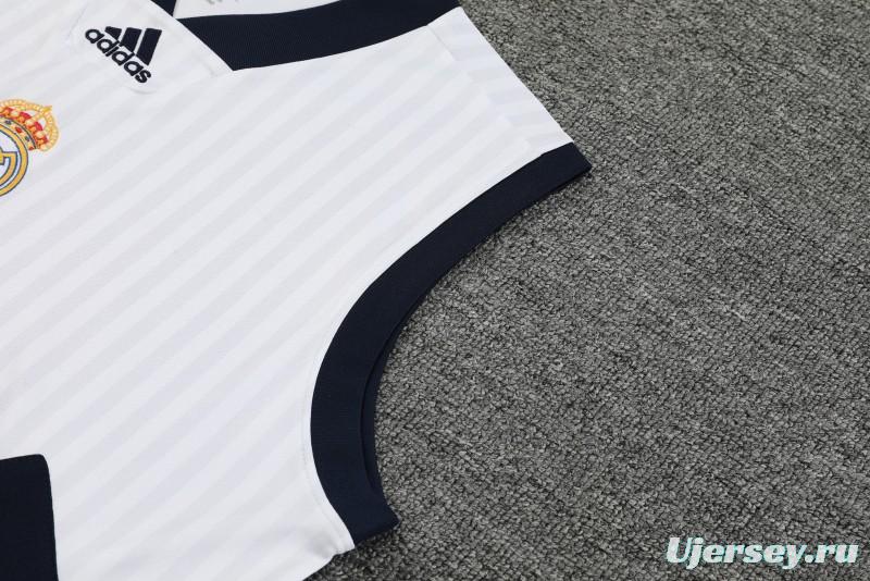 23-24 Real Madrid Remake Icon White Vest Jersey+Shorts