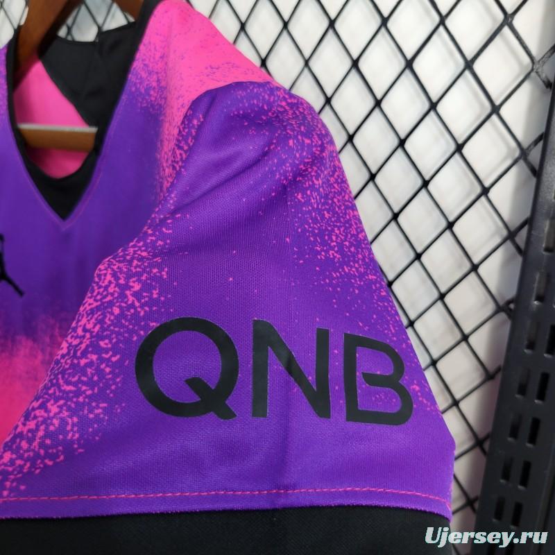 Retro 20-21 Kids PSG Paris Forth Pink Jersey