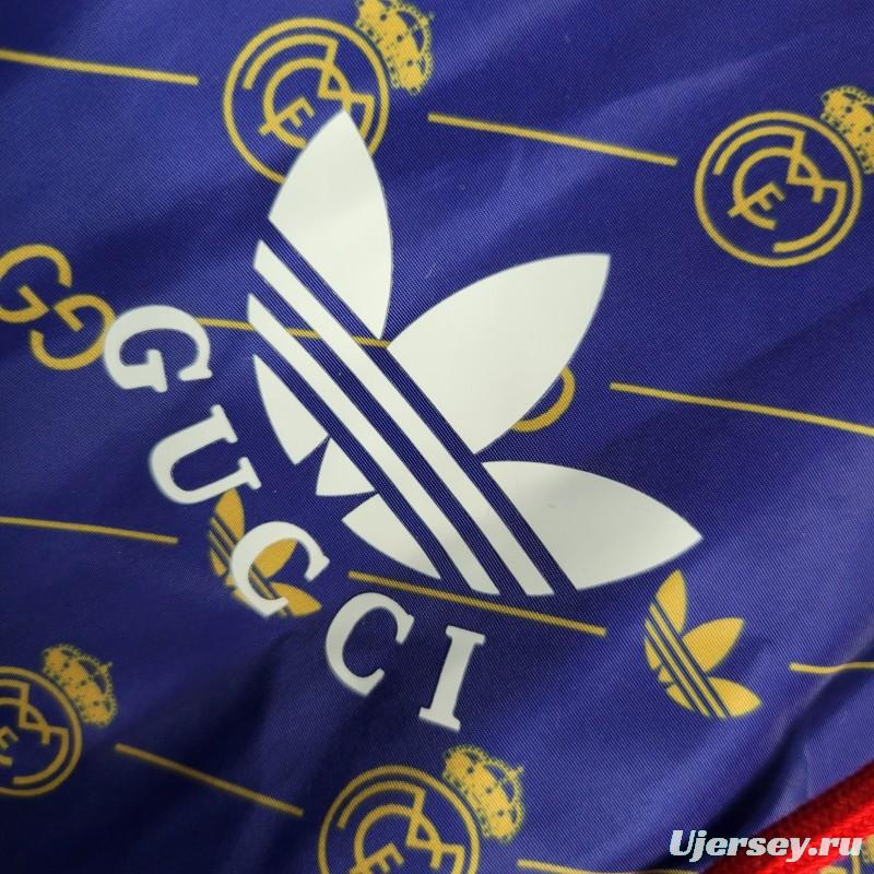 23-24 Real MadridxGUCCI Navy Windbreaker