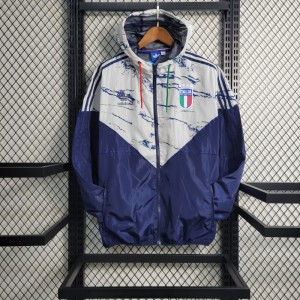 2023 Italy Navy White Windbreaker