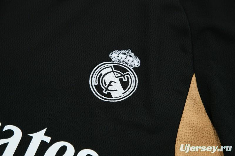 23 24 Real Madrid Black Short Sleeve+Shorts