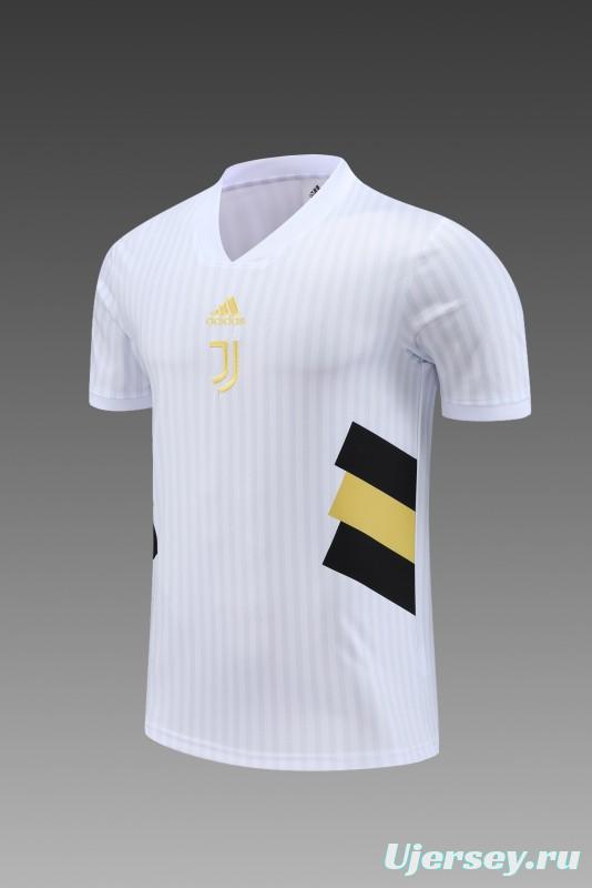 23 24 Juventus White Remake Icon Short Sleeve+Shorts