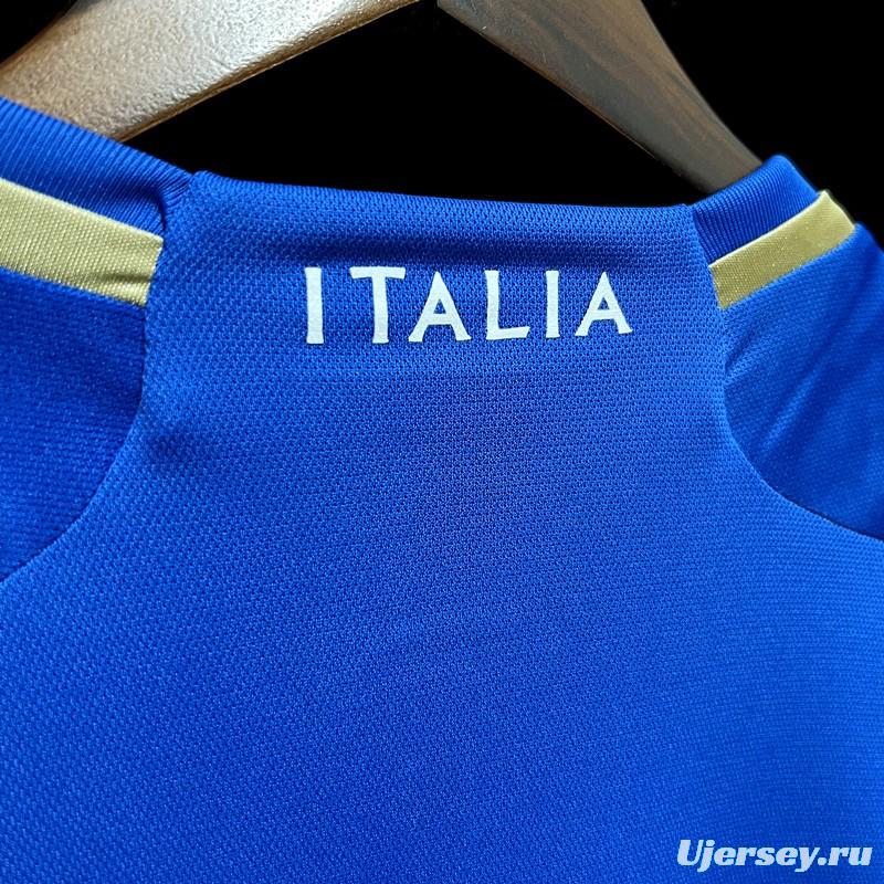 2023 Italy Home Long Sleeve Jersey