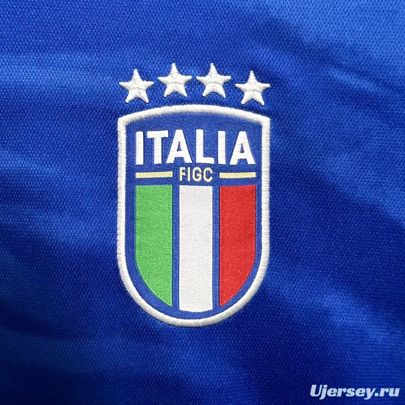 2023 Italy Home Long Sleeve Jersey