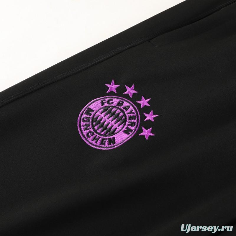 23/24 Bayern Munich Black/Purple Full Zipper +Pants